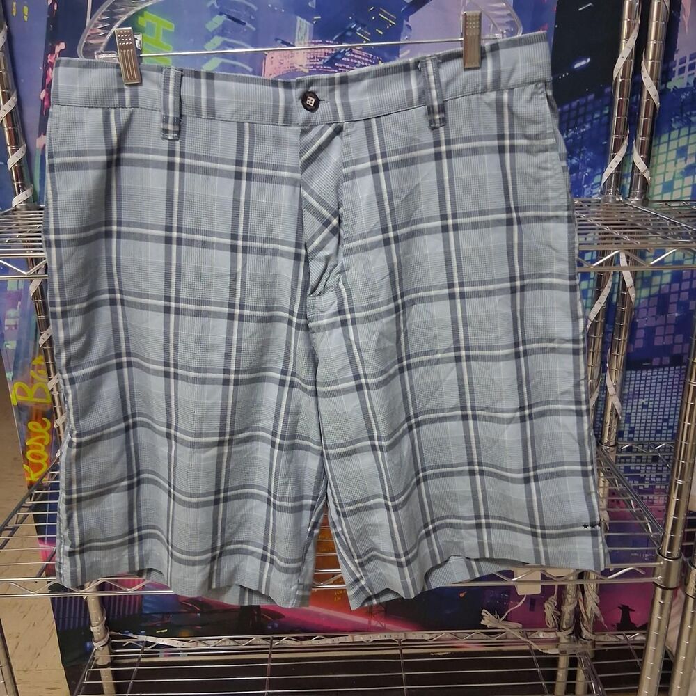 Hurley Men's Grey and Blue Shorts